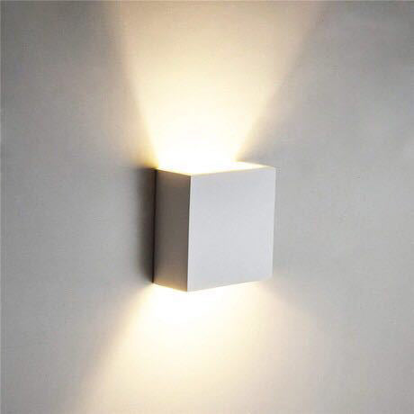 Small Cube Aluminum Waterproof LED Wall Sconce Lamp