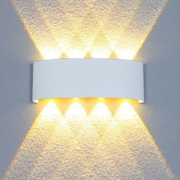 Minimalist Aluminum Acrylic Waterproof LED Wall Sconce Lamp