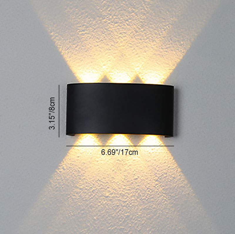 Minimalist Aluminum Acrylic Waterproof LED Wall Sconce Lamp