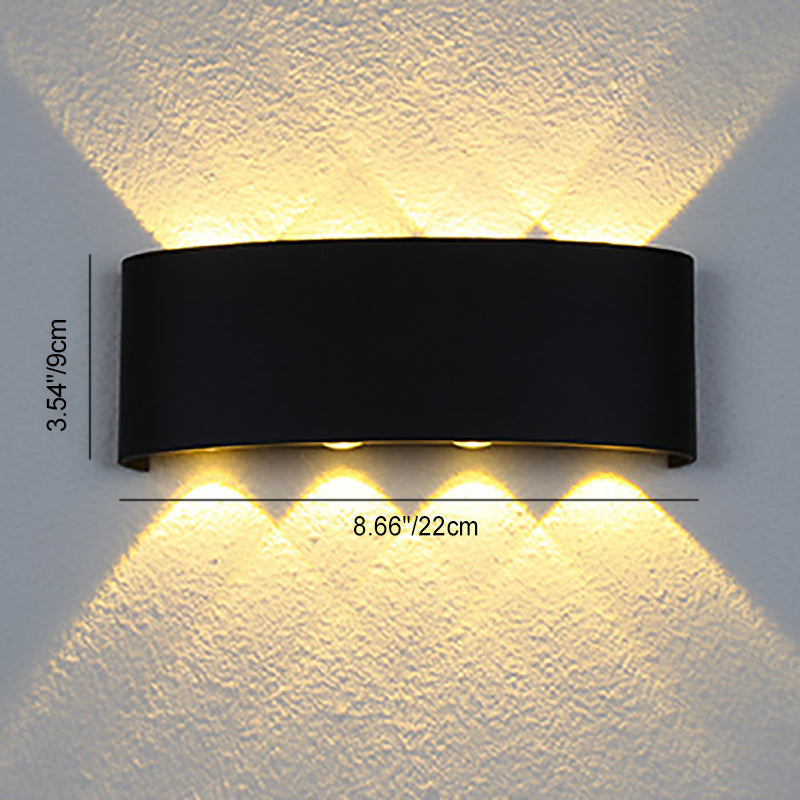 Minimalist Aluminum Acrylic Waterproof LED Wall Sconce Lamp