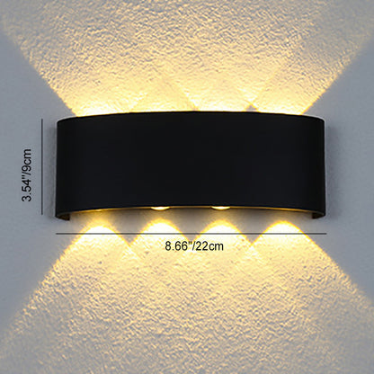 Minimalist Aluminum Acrylic Waterproof LED Wall Sconce Lamp