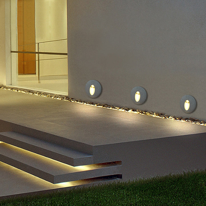 Deco Round Square Aluminum Waterproof LED Wall Sconce Lamp