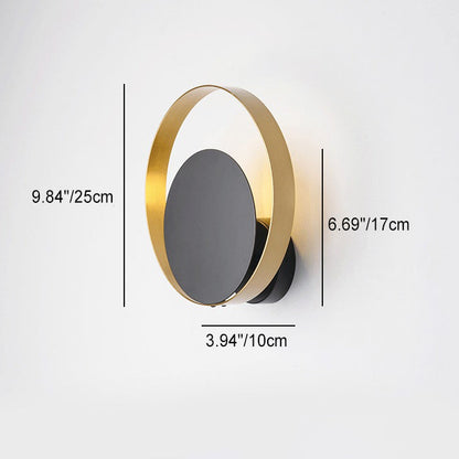 Nordic Round Iron Glass 1 - Light Wall Sconce Lamp