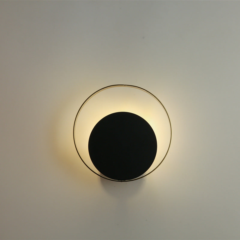 Nordic Round Iron Glass 1 - Light Wall Sconce Lamp