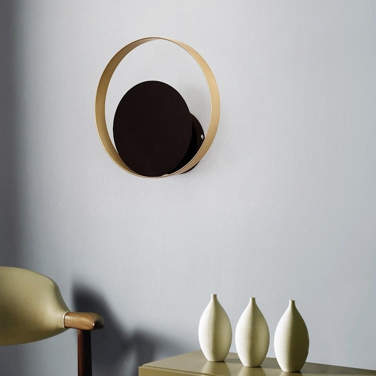 Nordic Round Iron Glass 1 - Light Wall Sconce Lamp