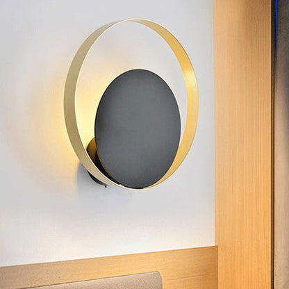 Nordic Round Iron Glass 1 - Light Wall Sconce Lamp