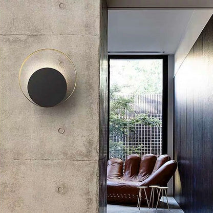 Nordic Round Iron Glass 1 - Light Wall Sconce Lamp
