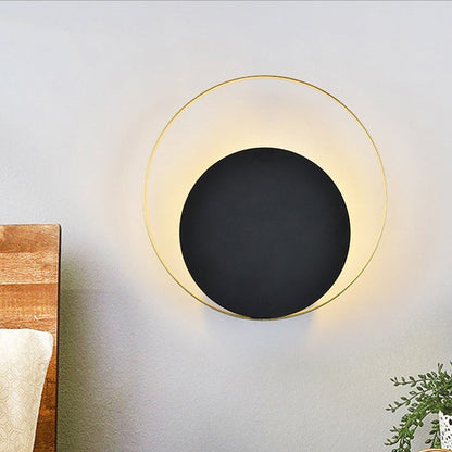 Nordic Round Iron Glass 1 - Light Wall Sconce Lamp