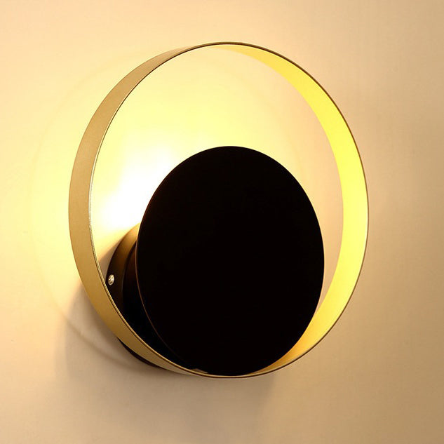 Nordic Round Iron Glass 1 - Light Wall Sconce Lamp