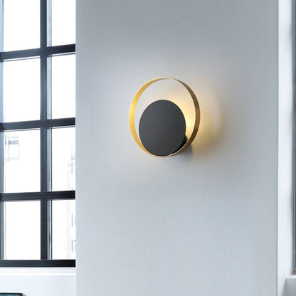 Nordic Round Iron Glass 1 - Light Wall Sconce Lamp