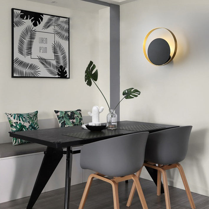 Nordic Round Iron Glass 1 - Light Wall Sconce Lamp