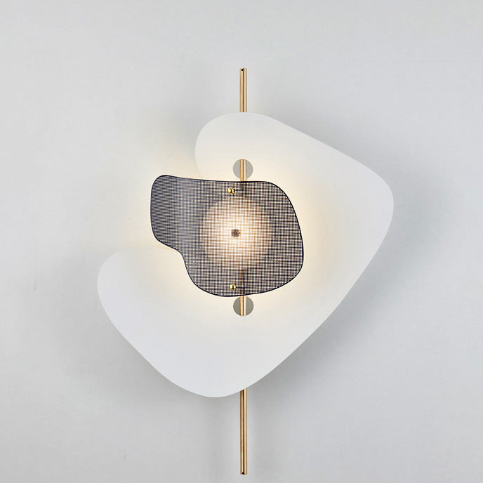 Deco Irregular Geometry Hardware Iron LED Wall Sconce Lamp