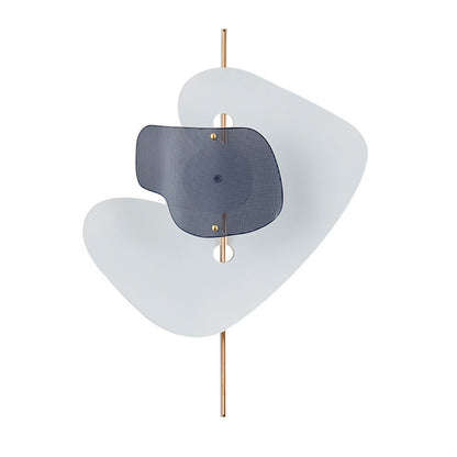 Deco Irregular Geometry Hardware Iron LED Wall Sconce Lamp