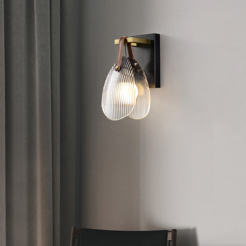 Hanging Shell Glass Plating 1 - Light Wall Sconce Lamp