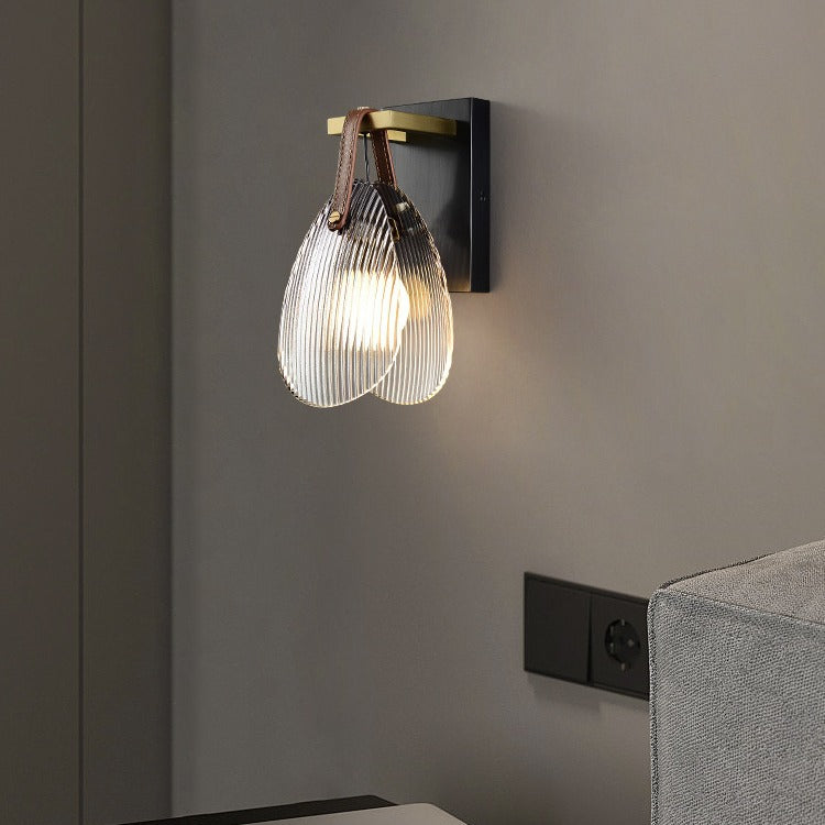 Hanging Shell Glass Plating 1 - Light Wall Sconce Lamp