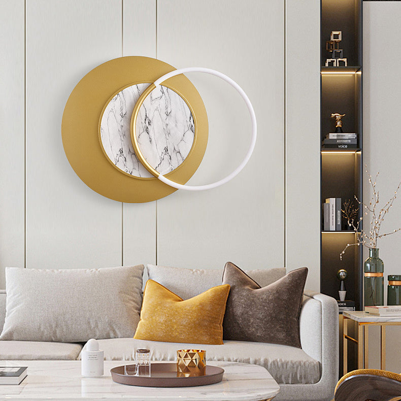 Simplicity Hardware Circle Splicing LED Wall Sconce Lamp
