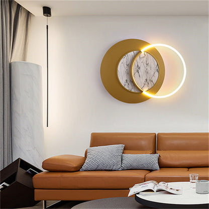 Simplicity Hardware Circle Splicing LED Wall Sconce Lamp