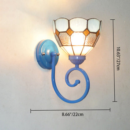 Tiffany Telephone Tube Pattern 1 - Light Wall Sconce Lamp