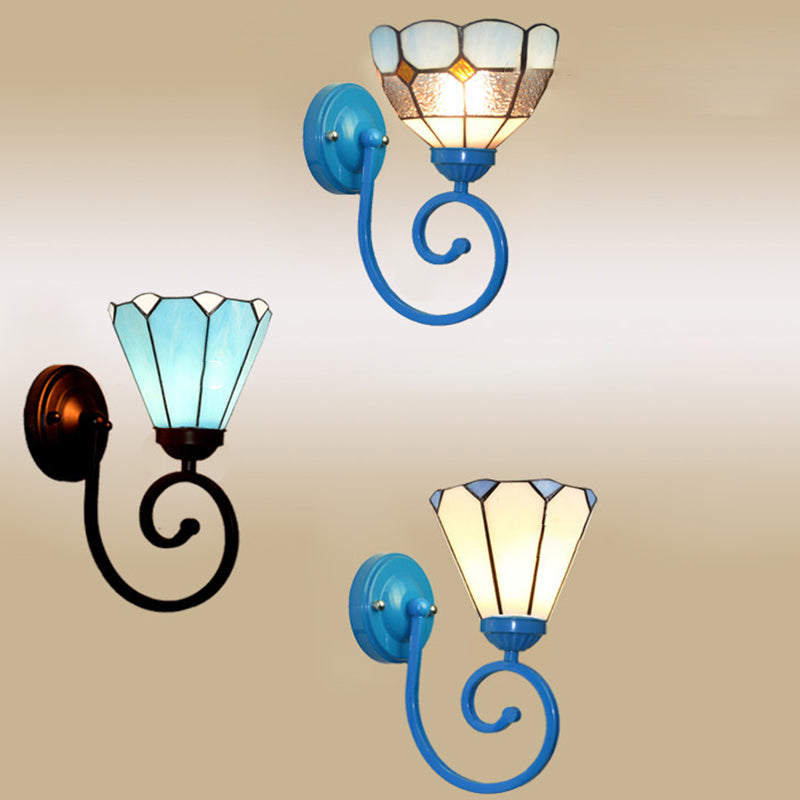 Tiffany Telephone Tube Pattern 1 - Light Wall Sconce Lamp