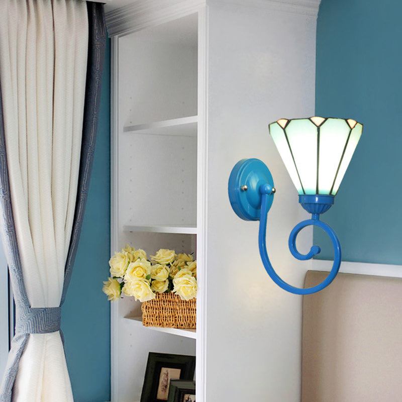 Tiffany Telephone Tube Pattern 1 - Light Wall Sconce Lamp