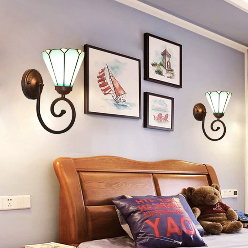 Tiffany Telephone Tube Pattern 1 - Light Wall Sconce Lamp