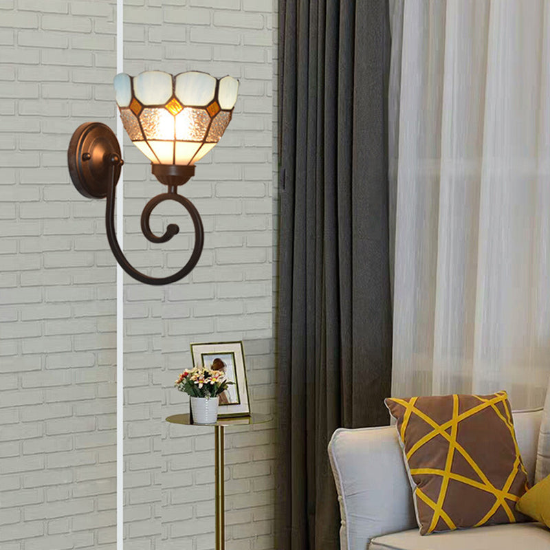 Tiffany Telephone Tube Pattern 1 - Light Wall Sconce Lamp