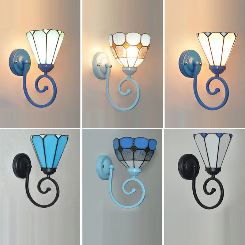 Tiffany Telephone Tube Pattern 1 - Light Wall Sconce Lamp