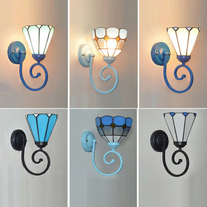 Tiffany Telephone Tube Pattern 1 - Light Wall Sconce Lamp