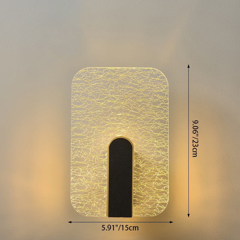 Rectangle Square Hardware Acrylic LED Wall Sconce Lamp