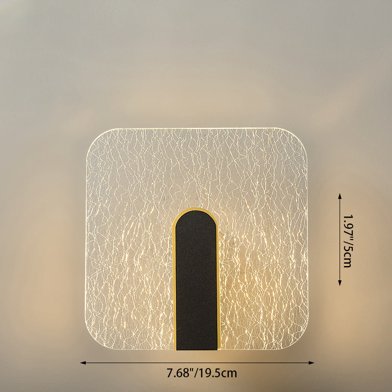 Rectangle Square Hardware Acrylic LED Wall Sconce Lamp