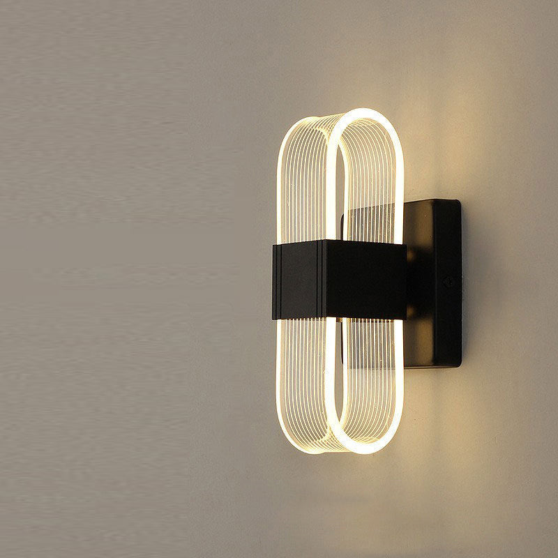 Modern Simplicity Rectangle Aluminum LED Wall Sconce Lamp