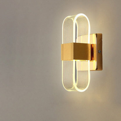 Modern Simplicity Rectangle Aluminum LED Wall Sconce Lamp