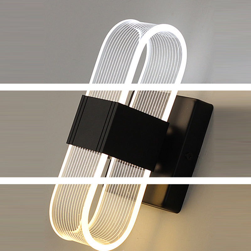 Modern Simplicity Rectangle Aluminum LED Wall Sconce Lamp