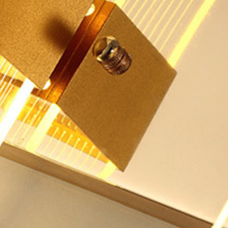 Modern Simplicity Rectangle Aluminum LED Wall Sconce Lamp