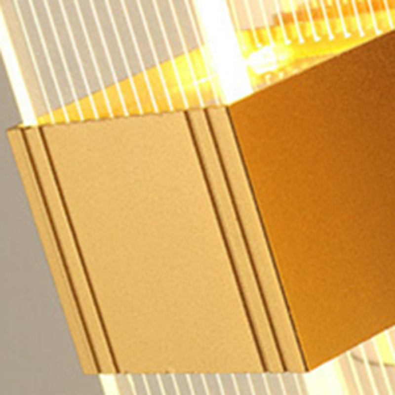 Modern Simplicity Rectangle Aluminum LED Wall Sconce Lamp