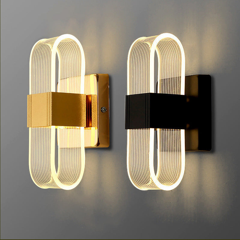 Modern Simplicity Rectangle Aluminum LED Wall Sconce Lamp