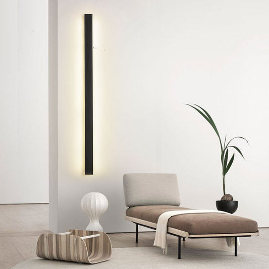Minimalist Iron Acrylic Long Strip LED Wall Sconce Lamp