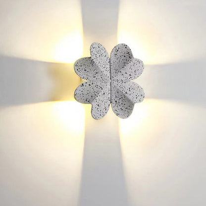 Four Leaf Clover Aluminum Waterproof LED Wall Sconce Lamp