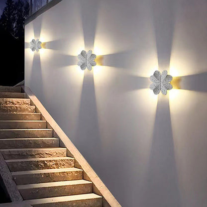 Four Leaf Clover Aluminum Waterproof LED Wall Sconce Lamp