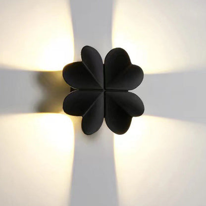 Four Leaf Clover Aluminum Waterproof LED Wall Sconce Lamp