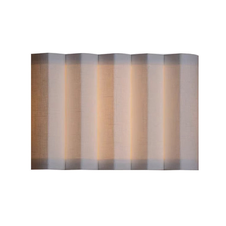 Modern Art Deco Rectangle Fabric LED Wall Sconce Lamp