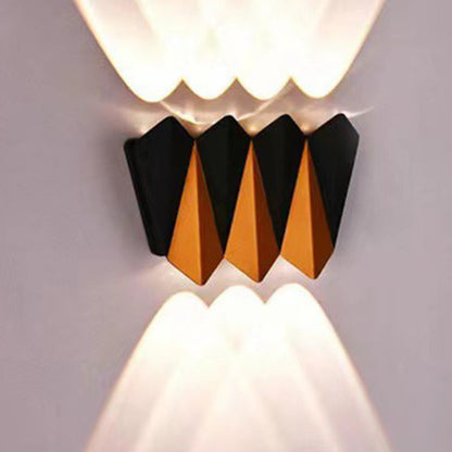 Simplicity Polygon Aluminum Waterproof LED Wall Sconce Lamp
