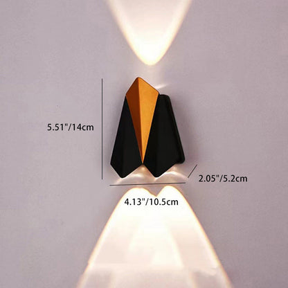 Simplicity Polygon Aluminum Waterproof LED Wall Sconce Lamp