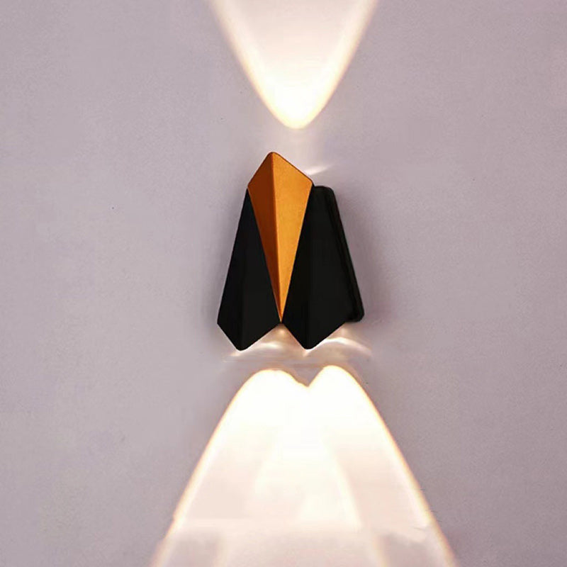 Simplicity Polygon Aluminum Waterproof LED Wall Sconce Lamp