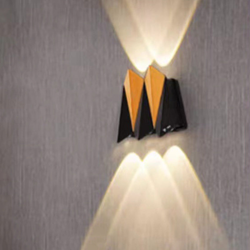 Simplicity Polygon Aluminum Waterproof LED Wall Sconce Lamp