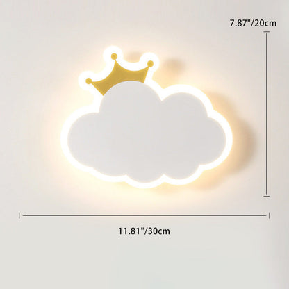 Modern Simplicity Clouds Acrylic Iron LED Wall Sconce Lamp