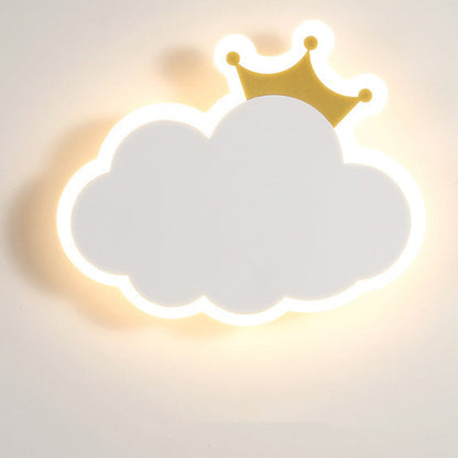 Modern Simplicity Clouds Acrylic Iron LED Wall Sconce Lamp