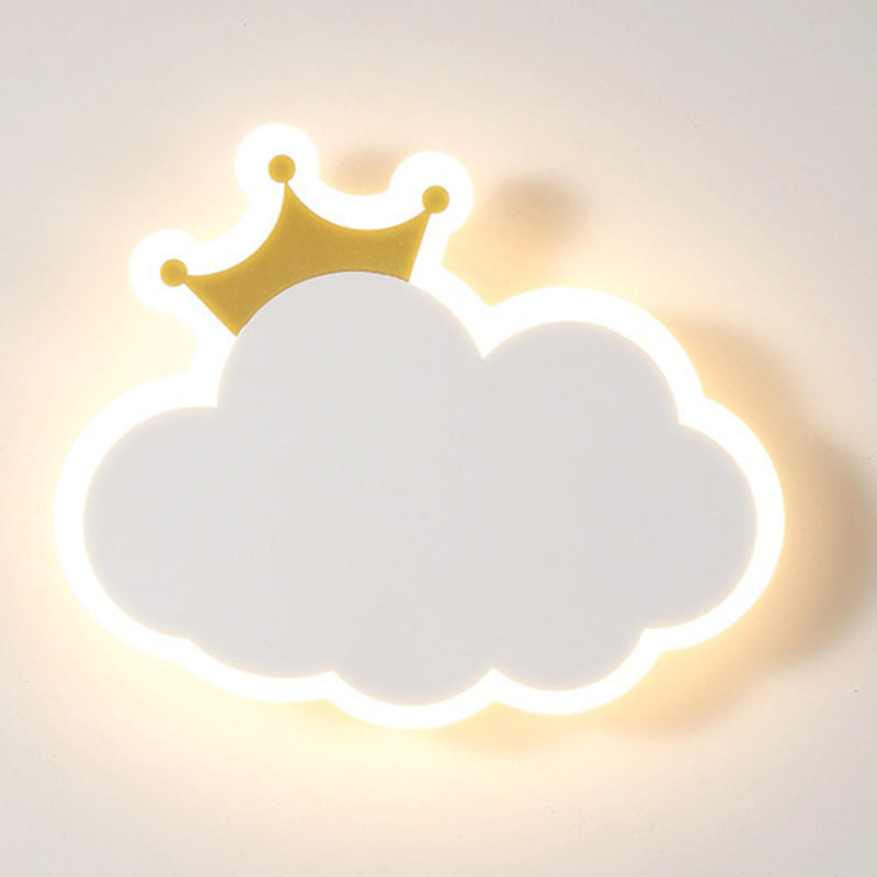 Modern Simplicity Clouds Acrylic Iron LED Wall Sconce Lamp