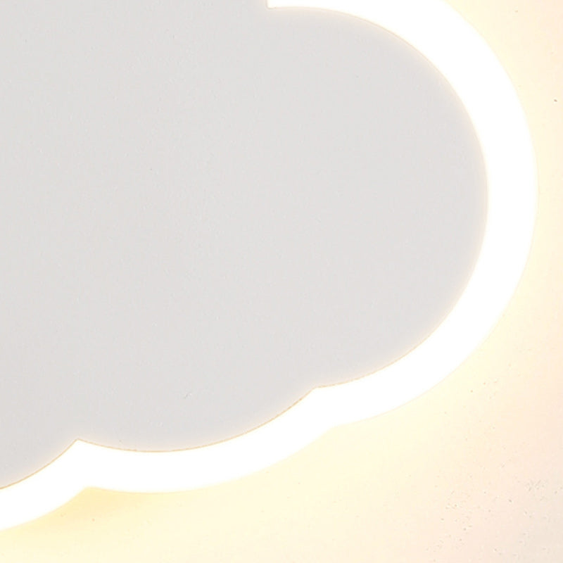 Modern Simplicity Clouds Acrylic Iron LED Wall Sconce Lamp
