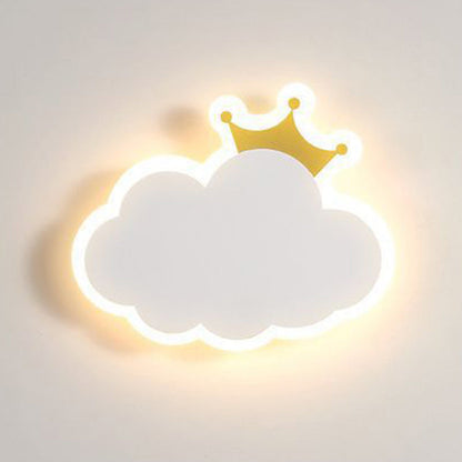 Modern Simplicity Clouds Acrylic Iron LED Wall Sconce Lamp
